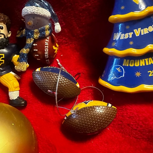 WVU West Virginia Mountaineers Christmas Ornament bundle, excellent condition. - Picture 5 of 9